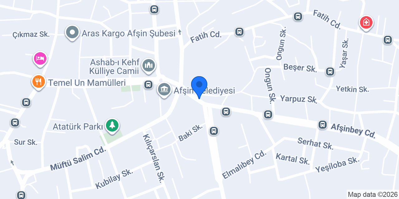 MARAŞHAN PASTANESİ AFŞİN konumu