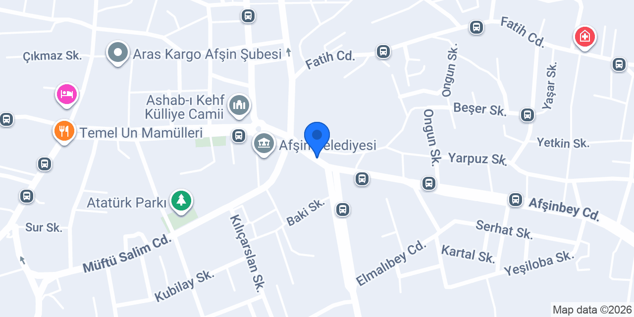 Bereket Döner - Kahramanmaraş Afşin konumu