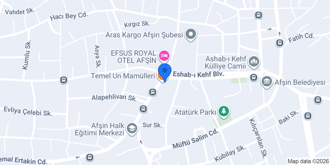 Temel Un Mamülleri konumu