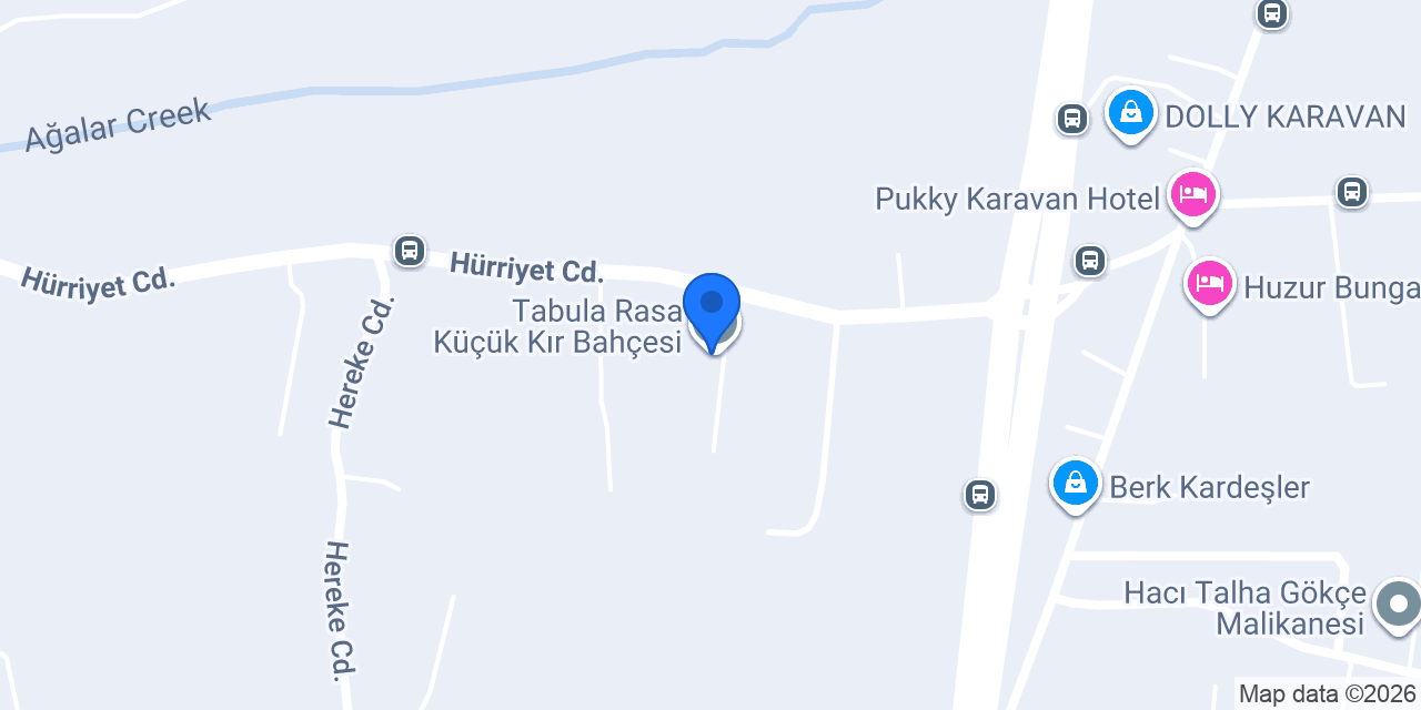 Tabula Rasa Küçük Kır Bahçesi konumu