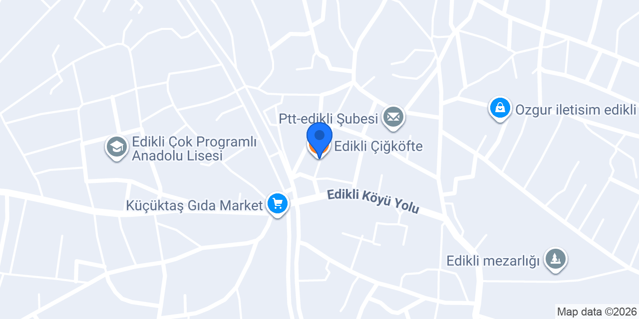 Edikli Çiğköfte konumu