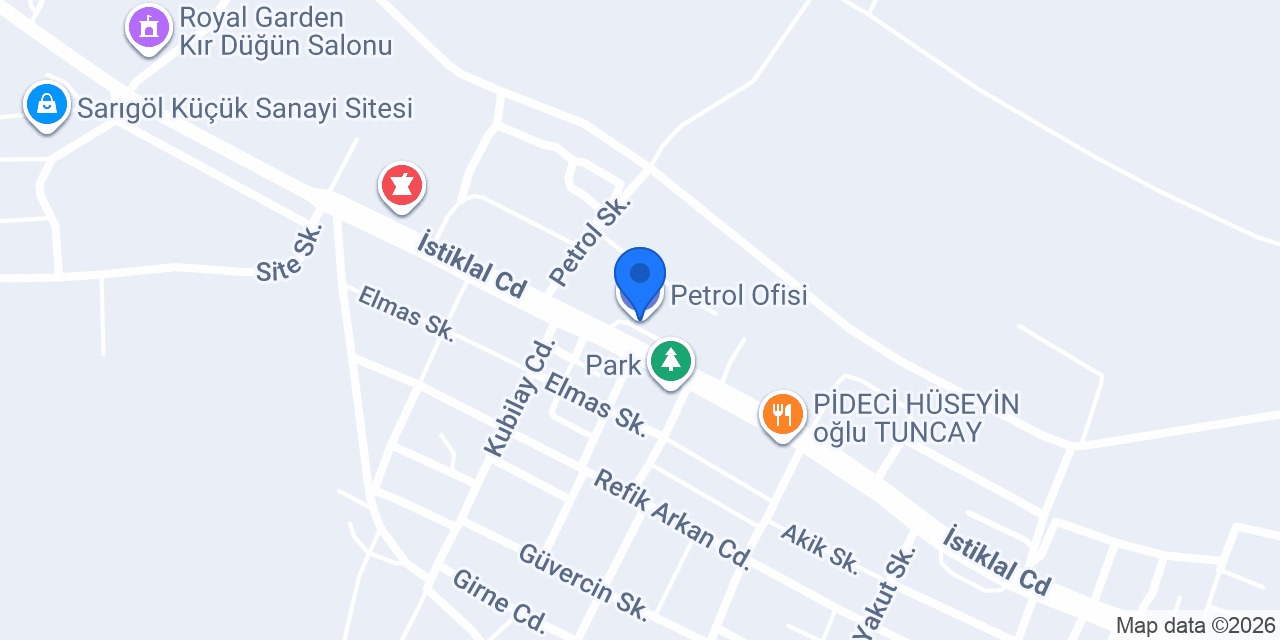 Petrol Ofisi konumu