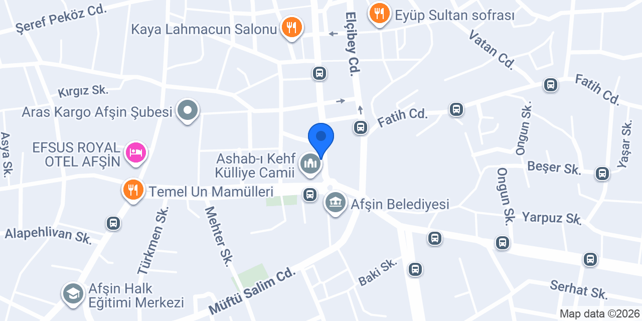 Merkez kebap evi konumu