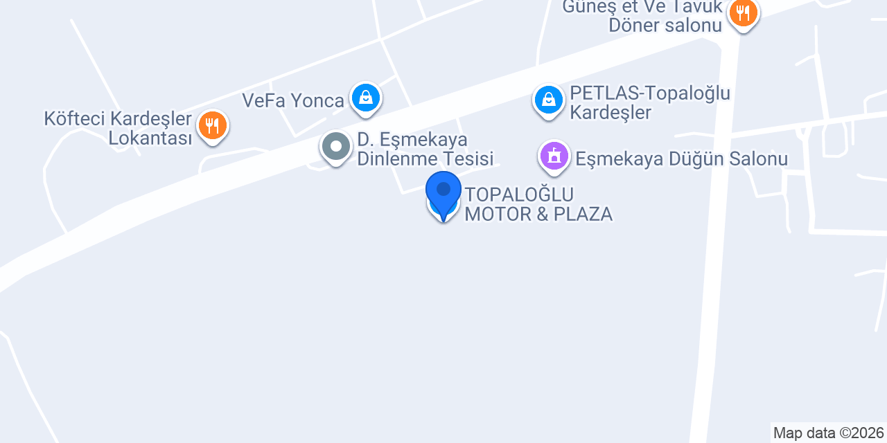TOPALOĞLU MOTOR & PLAZA konumu