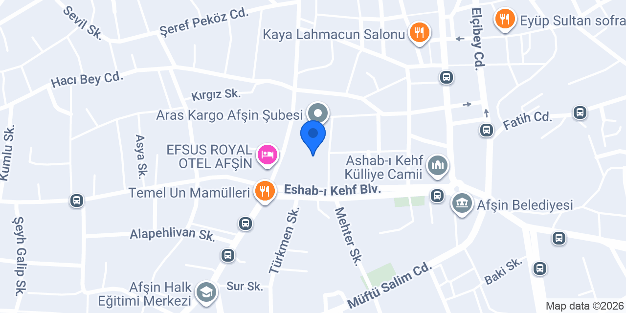 Afşin Metro Turizm konumu