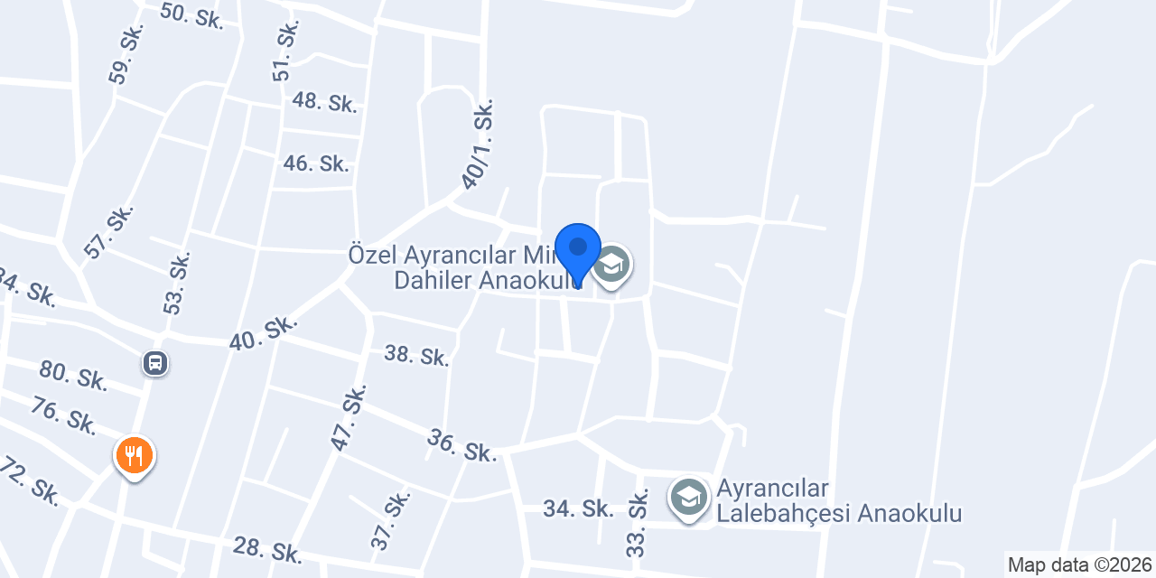İzmir Anaokulları konumu