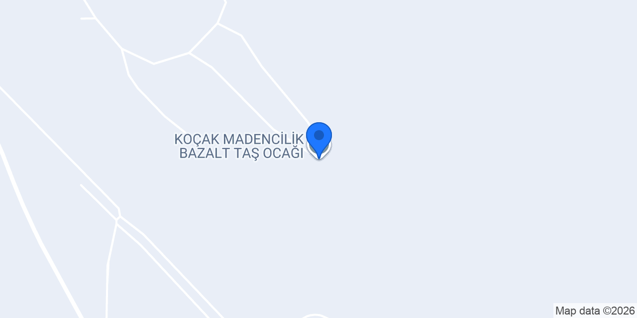 KOÇAK MADENCİLİK BAZALT TAŞ OCAĞI konumu