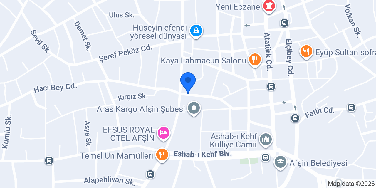 AFŞİN REHBER EMLAK konumu
