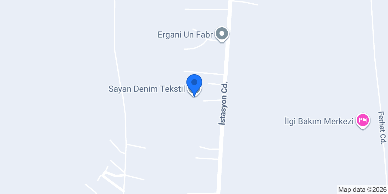 Sayan Denim Tekstil konumu