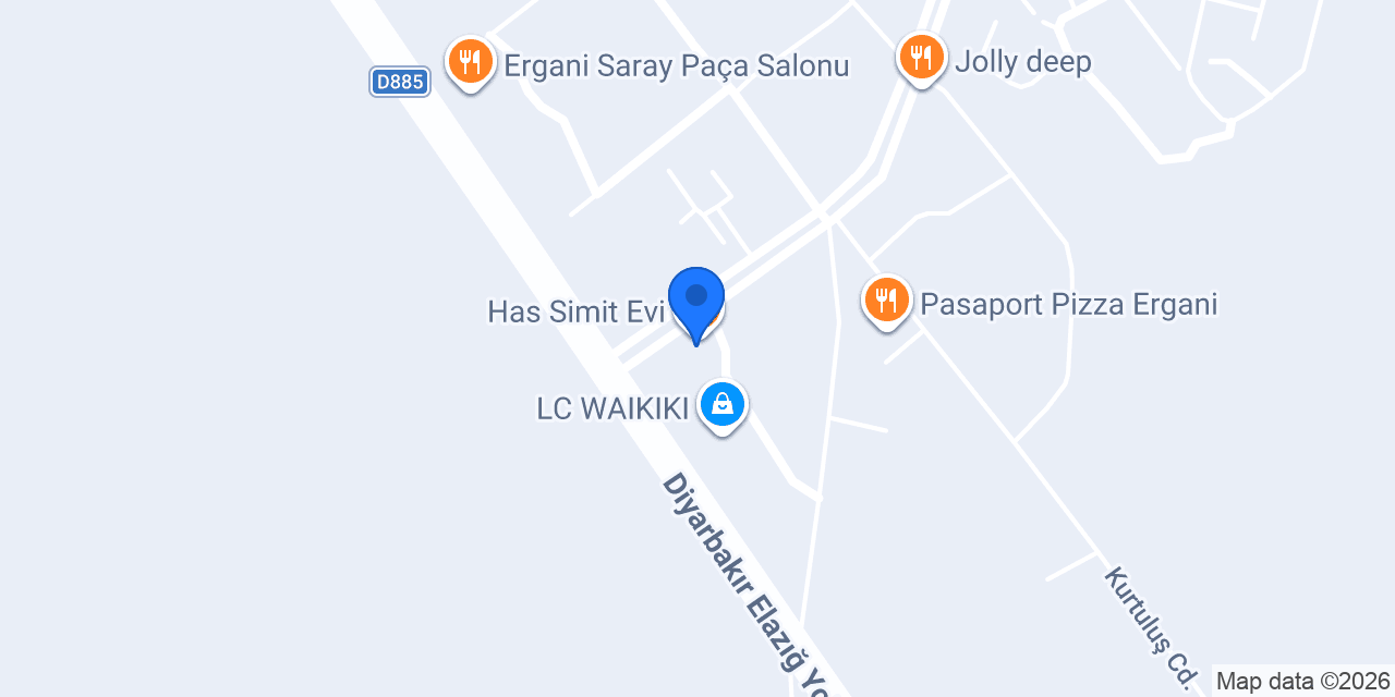 Yapı Kredi - Ergani Mobil Şube konumu