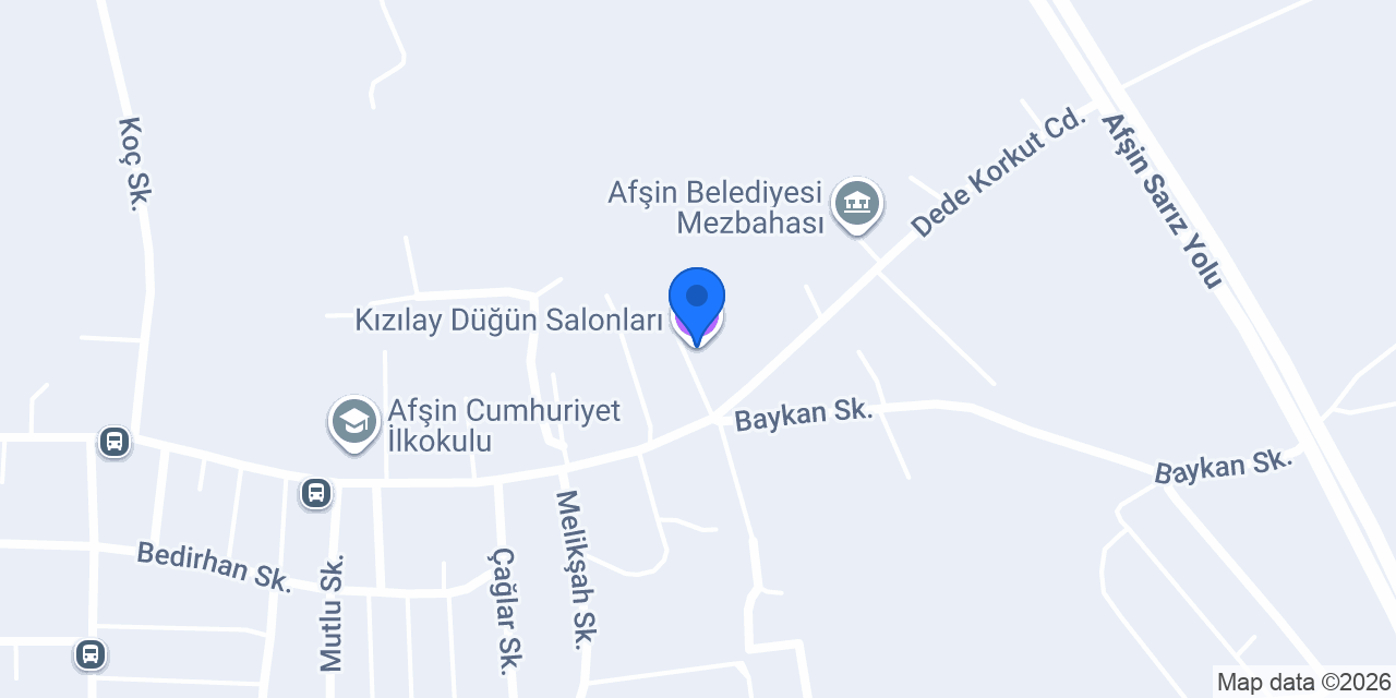 Kızılay Düğün Salonları konumu