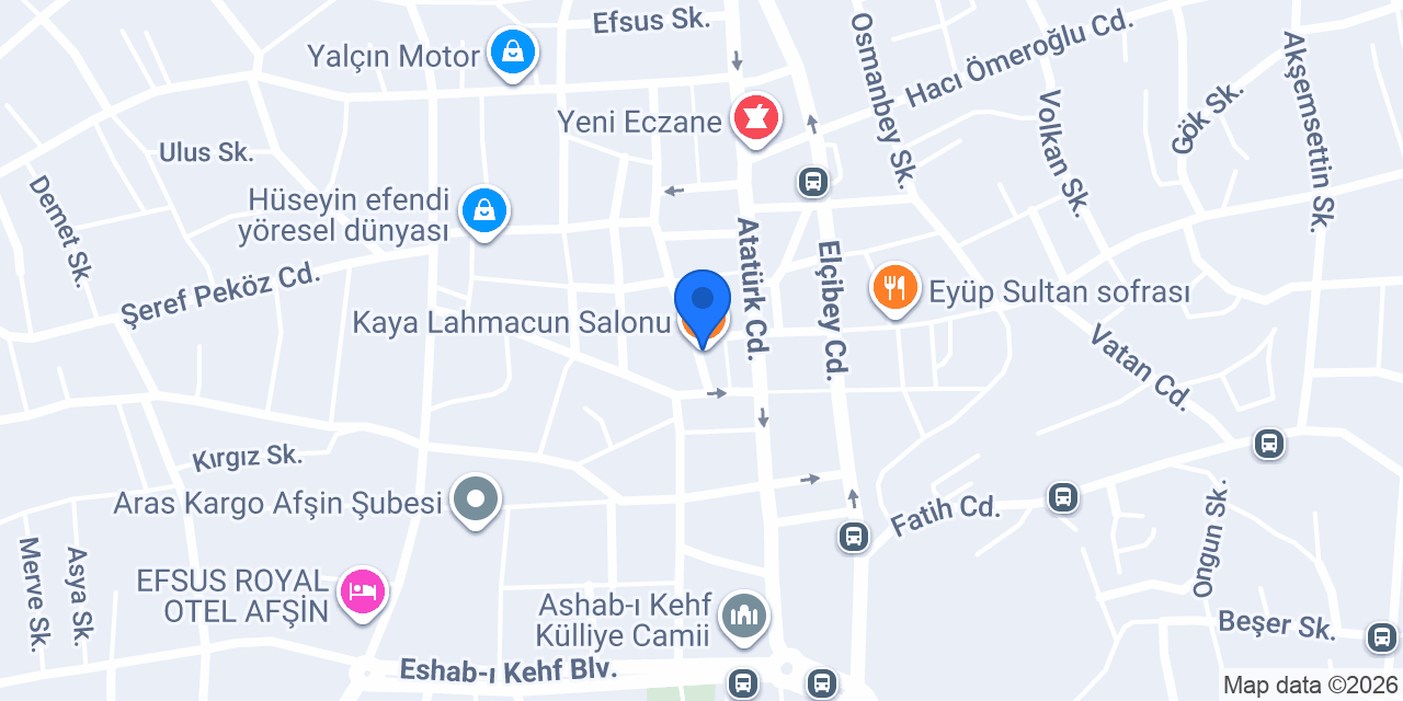 Kaya Lahmacun Salonu konumu