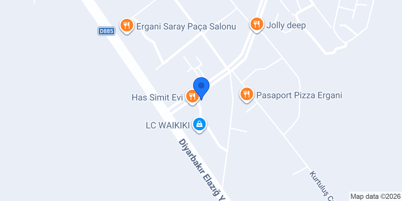 DenizBank Ergani Şubesi konumu