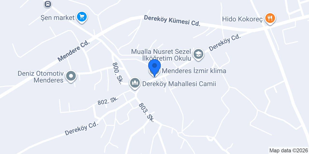 Menderes İzmir klima konumu