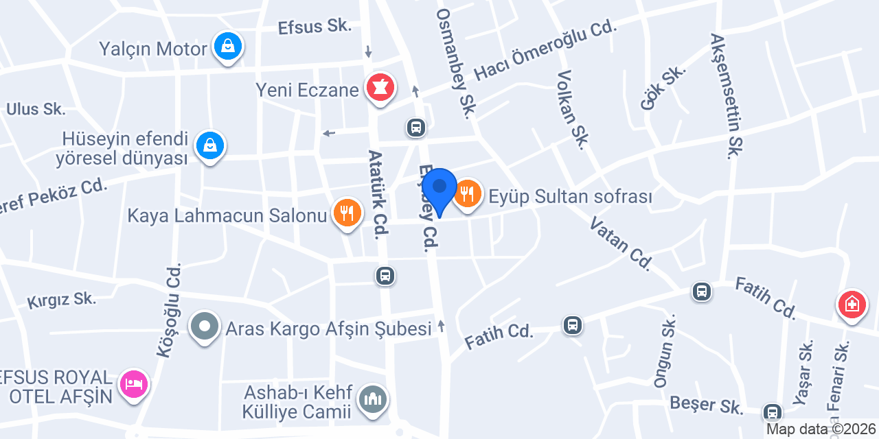 Taşkale Hukuk Bürosu konumu