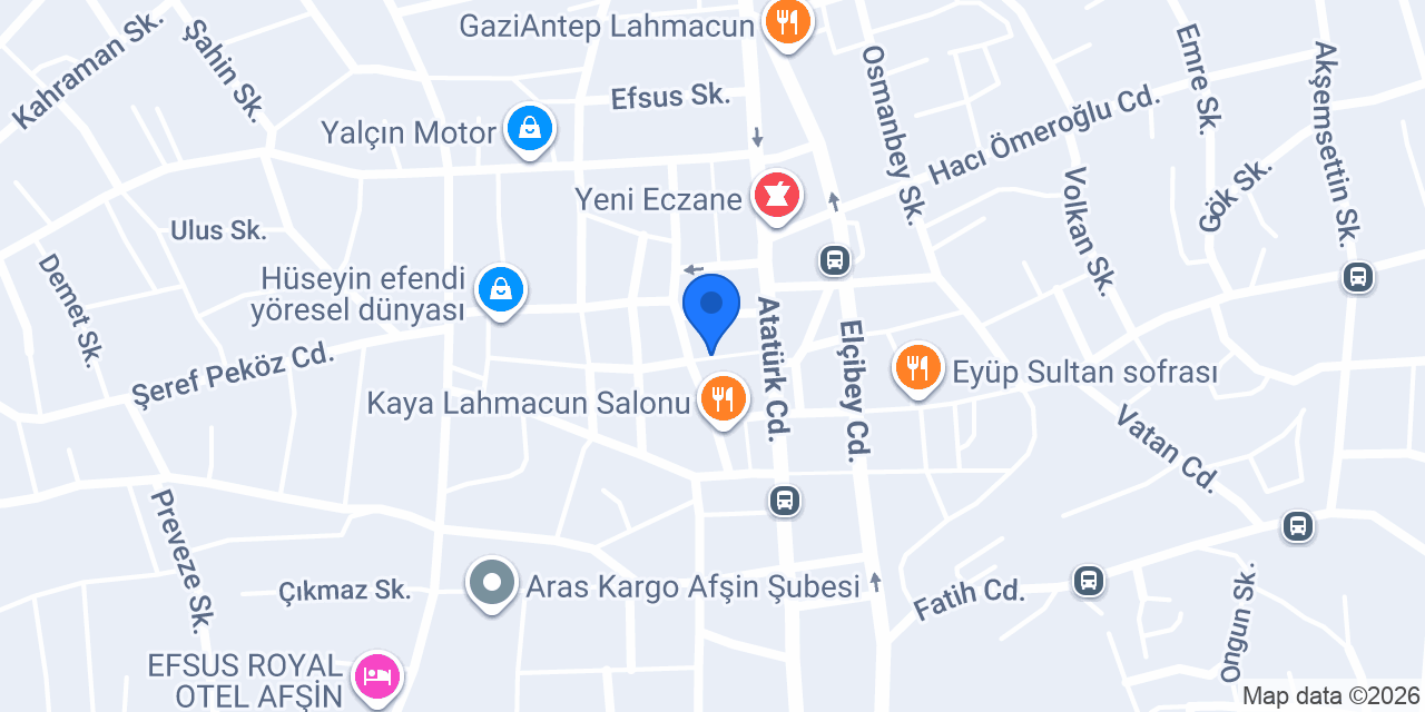 Korkmaz Av Bayii konumu