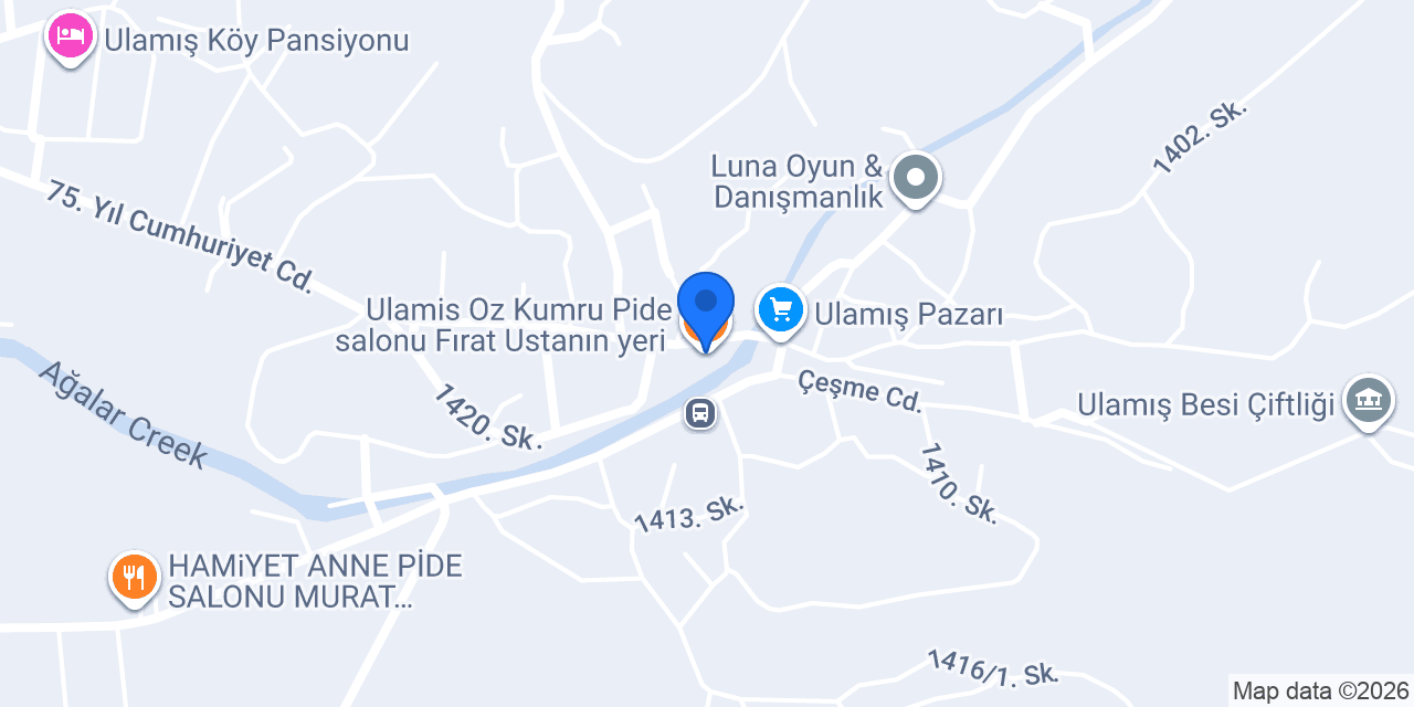 Ulamış köy kasabı konumu