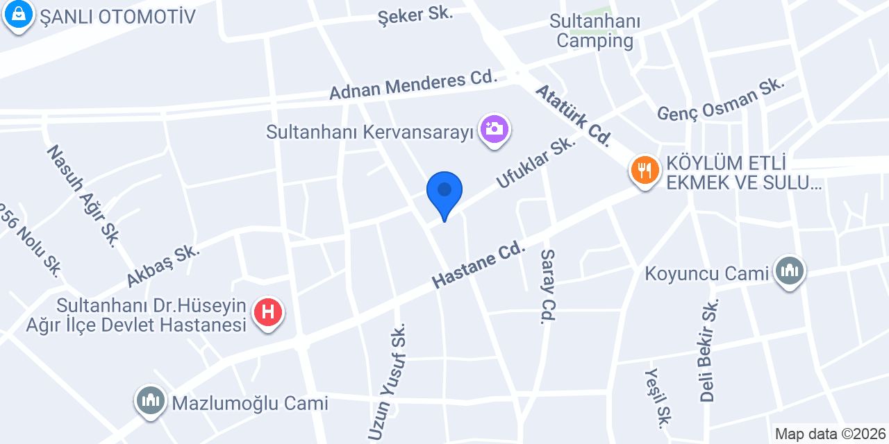 Sultanhanı 1. Alaaddin Keykubat Lisesi konumu