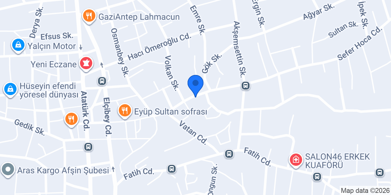 Hayat Su Afşin MERGÜN Tic. konumu