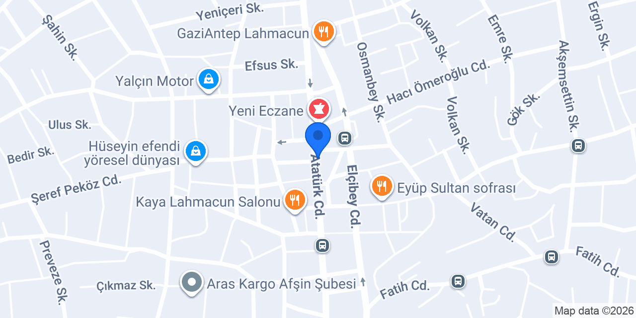 Ceren Optik konumu