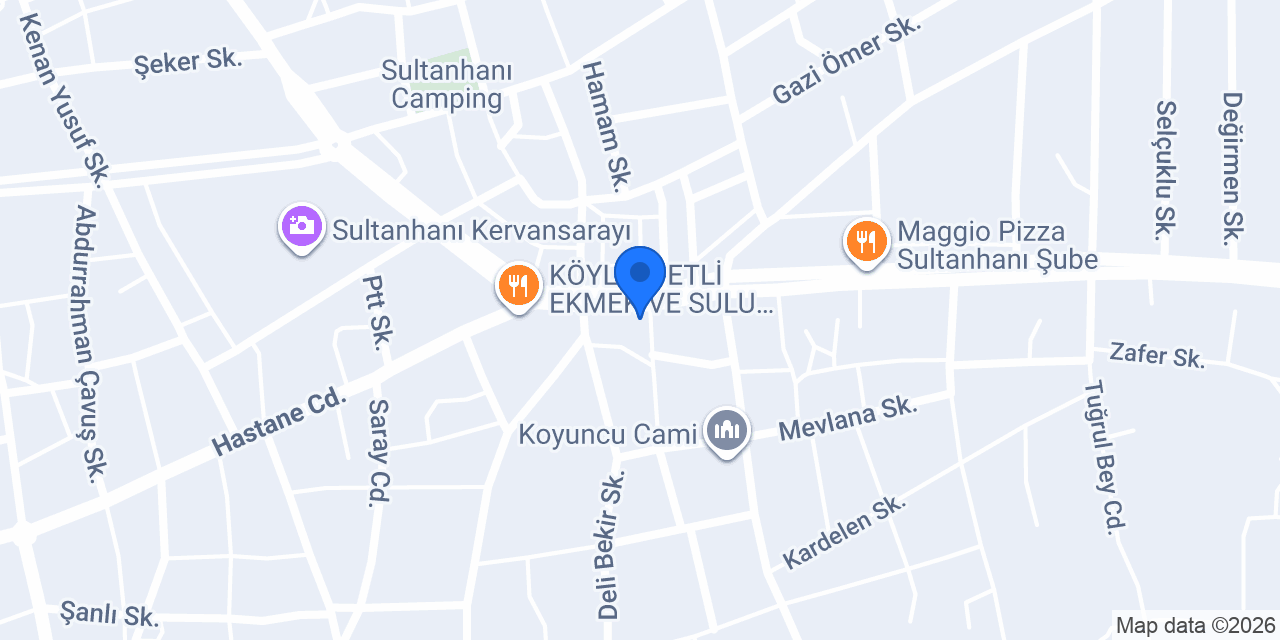 Sultanhanı Market koyuncu mahallesi ataturk caddesı no 34 sultanhanı ilçesi konumu