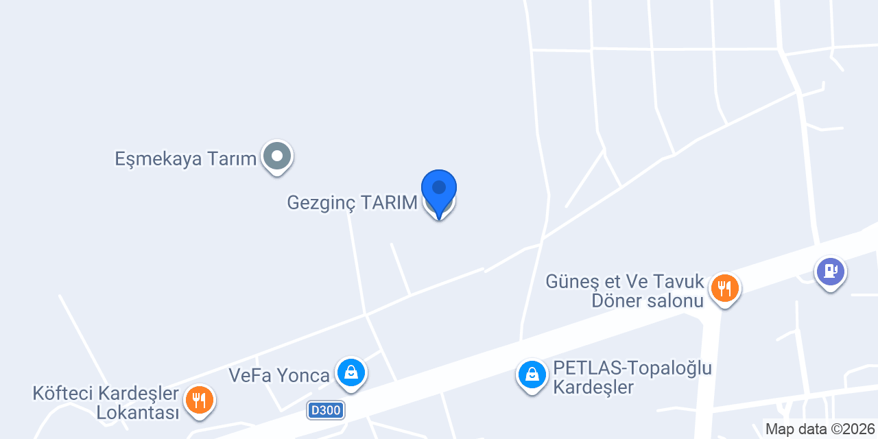 Gezginç TARIM konumu