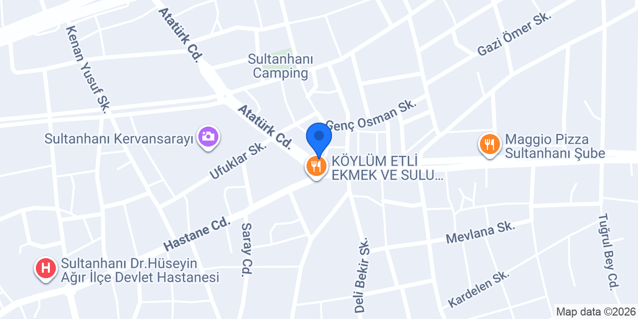 SÜSLÜ LOKANTASI SULTANHANI konumu