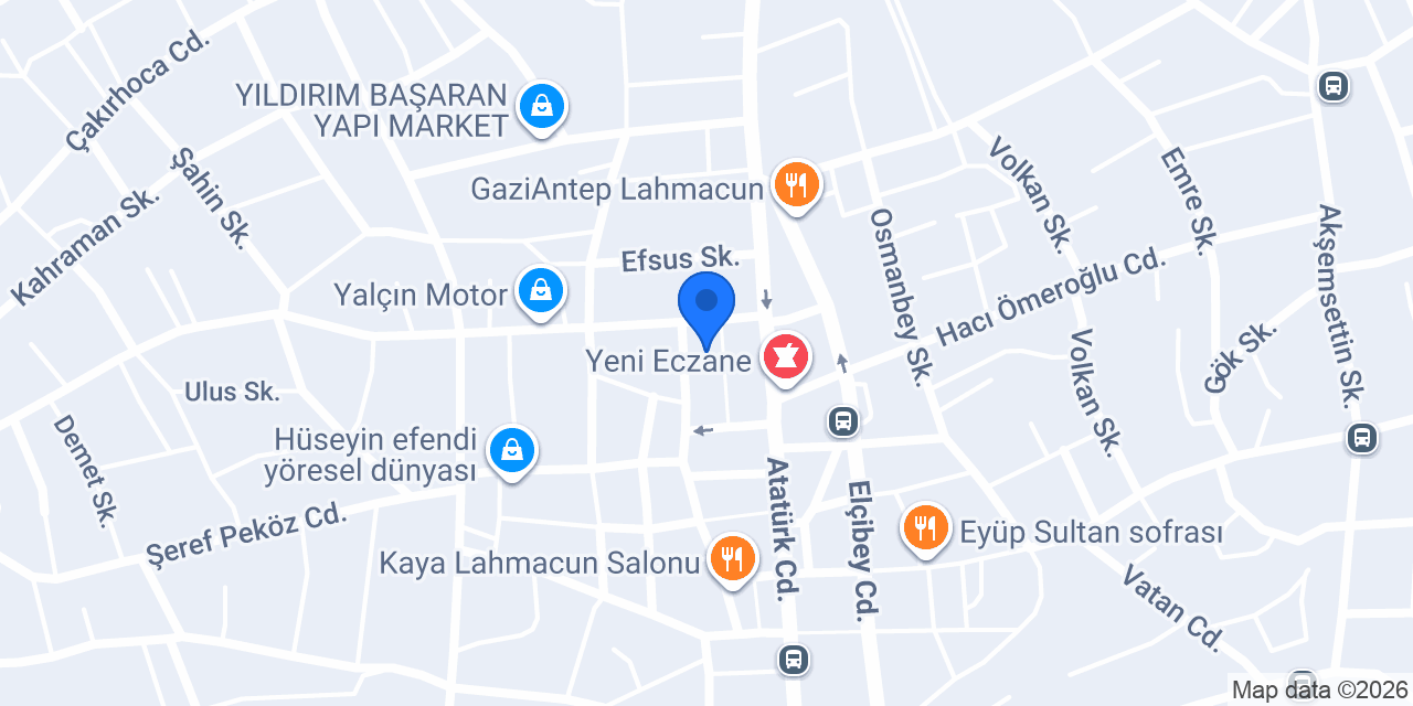 Öykü Mağazaları Afşin konumu