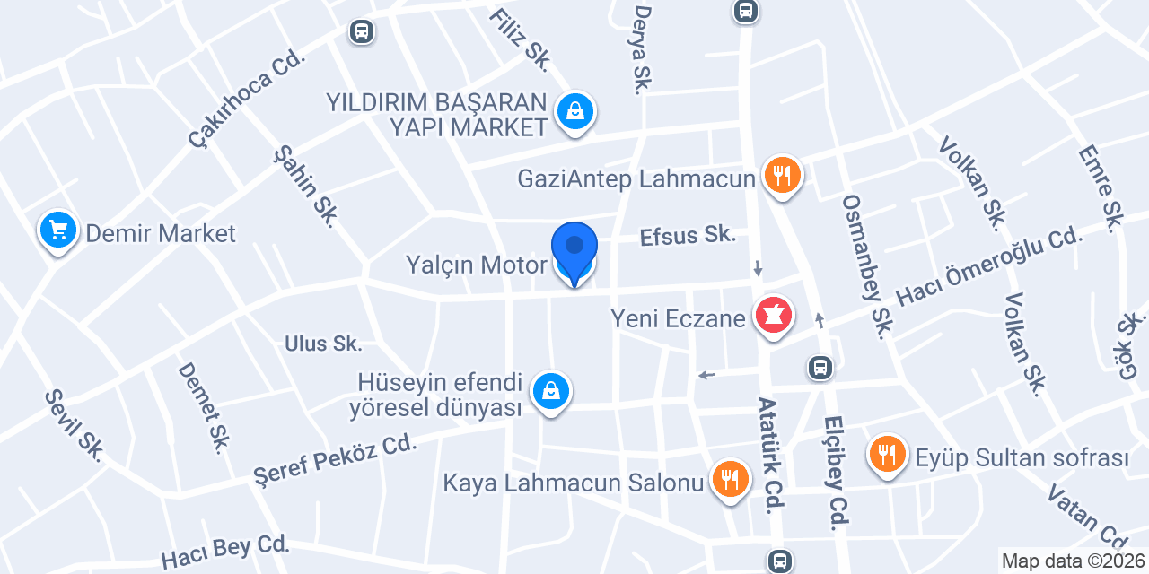 Yalçın Motor konumu