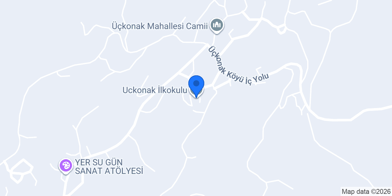 Uckonak İlkokulu konumu