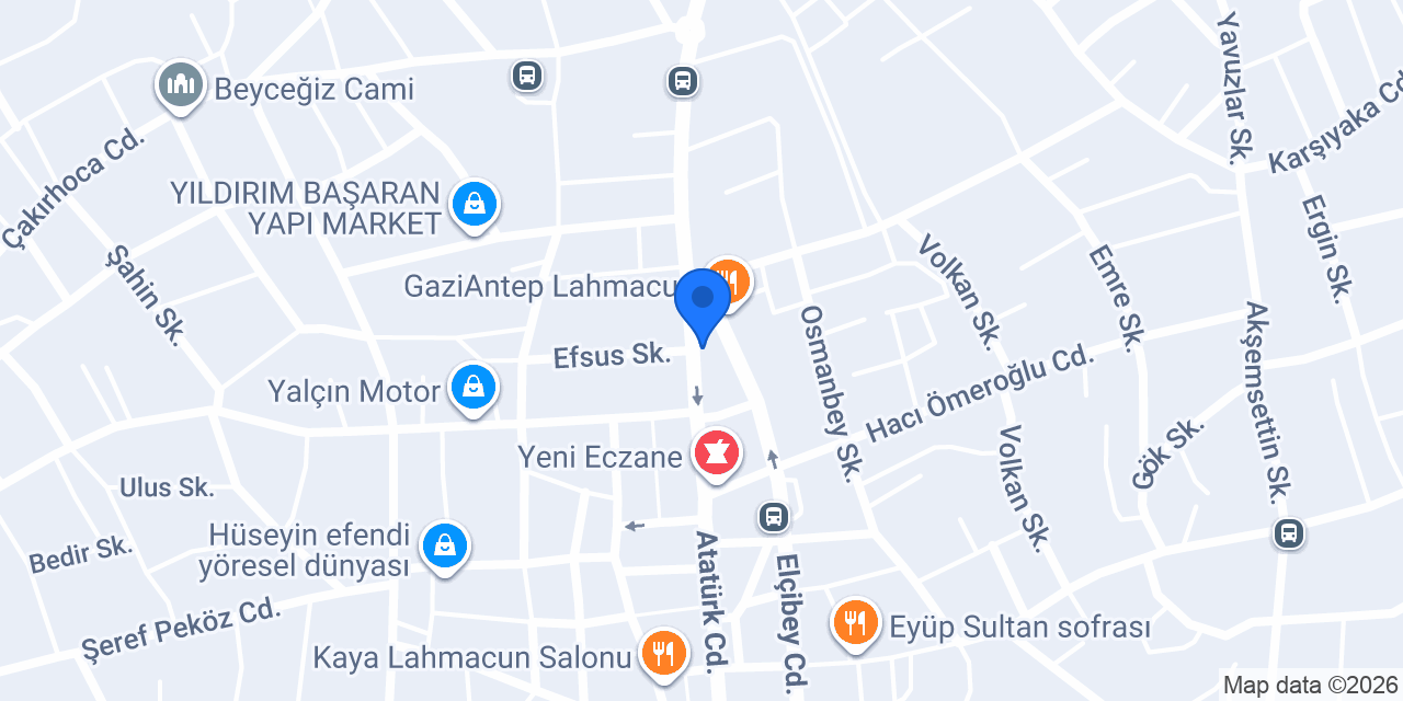 AFŞİN TAKSİ BEKİR ÇİNPOLAT konumu