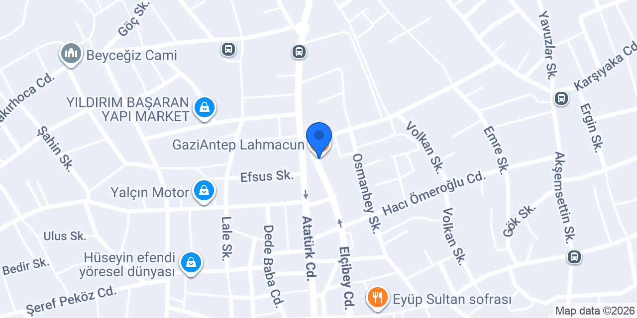 Uğur Lahmacun Salonu konumu