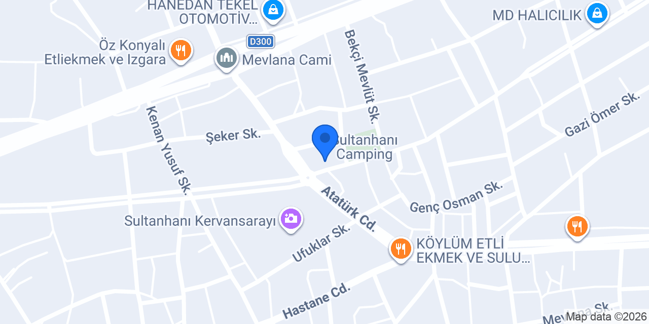 Ziraat Bankası Sultanhanı/Aksaray Şubesi konumu
