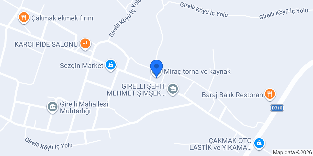 Miraç torna ve kaynak konumu
