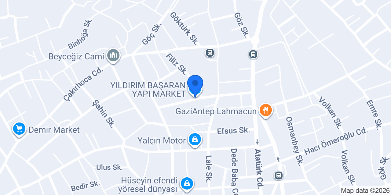 YILDIRIM BAŞARAN YAPI MARKET konumu