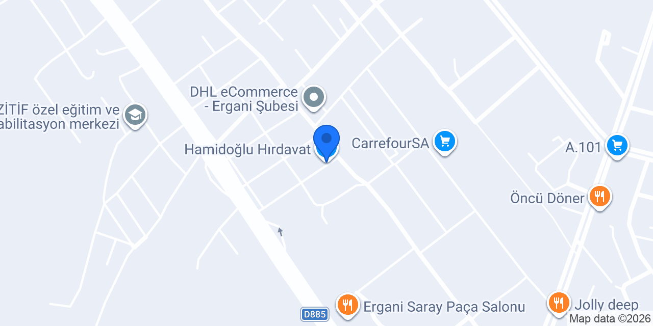 Hamidoğlu Hırdavat konumu