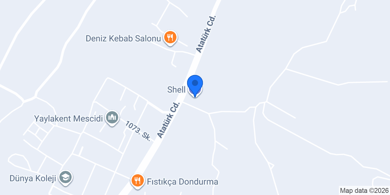 Shell konumu