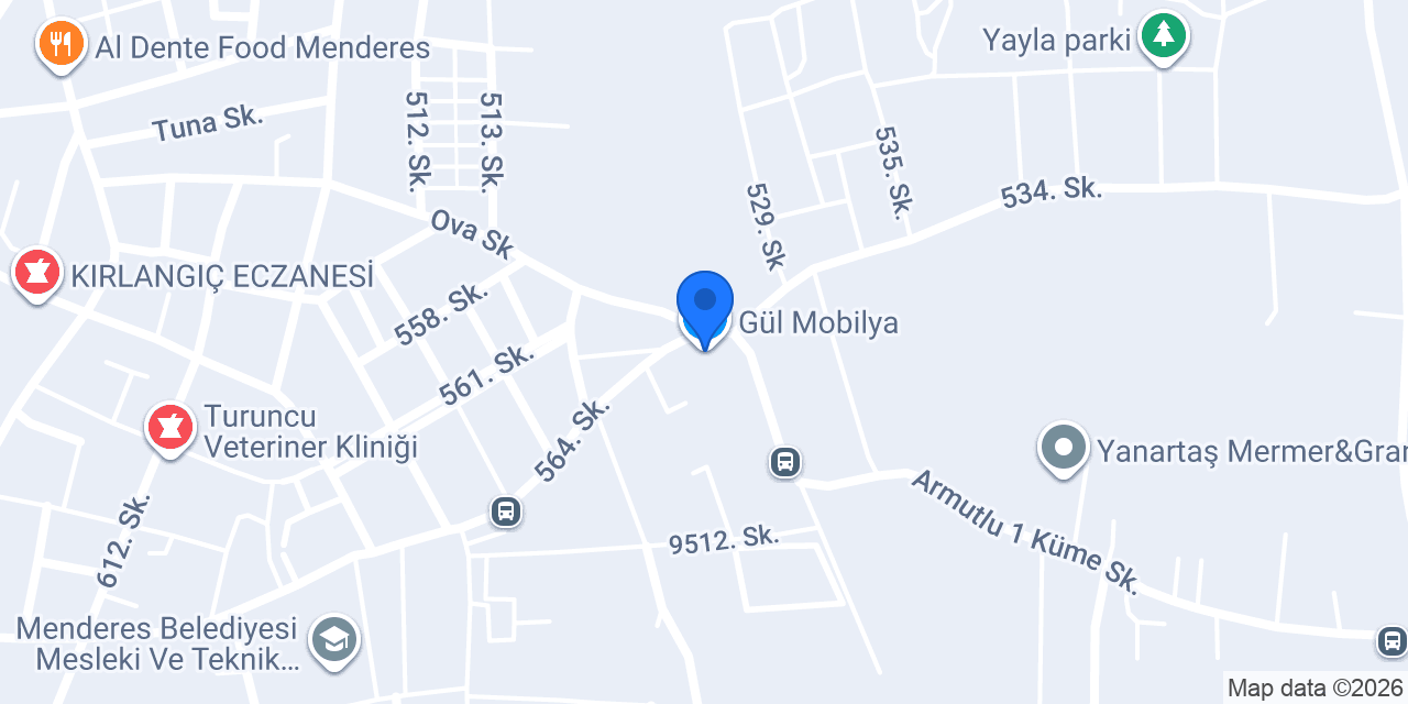 Gül Mobilya konumu