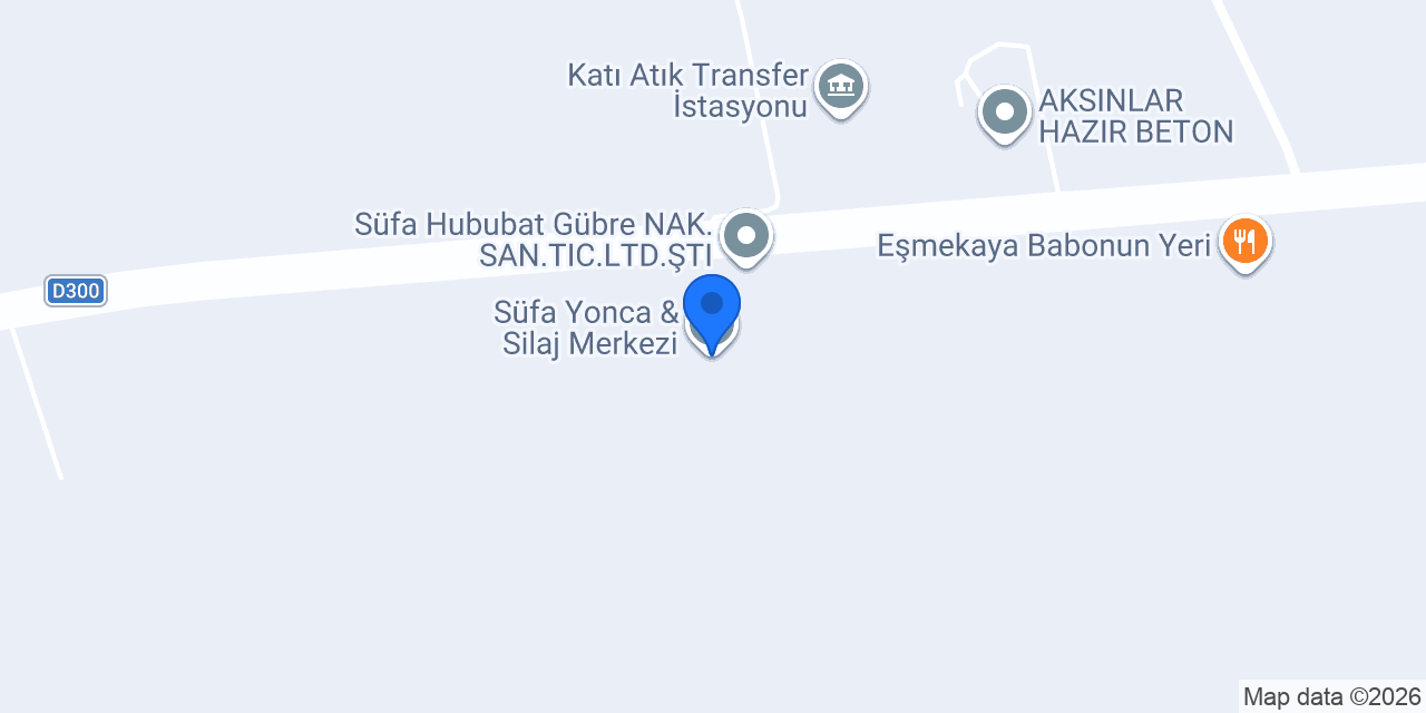 Süfa Yonca & Silaj Merkezi konumu