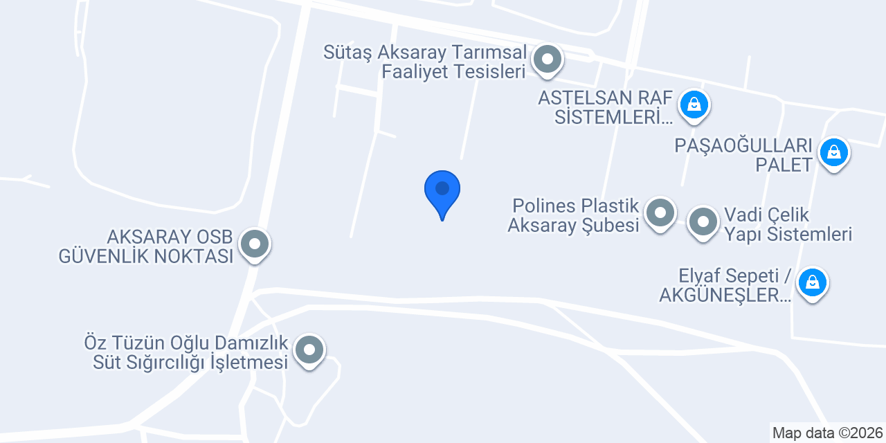 Sütaş Aksaray Eğitim Merkezi konumu