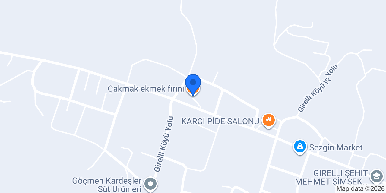Çakmak ekmek fırını konumu