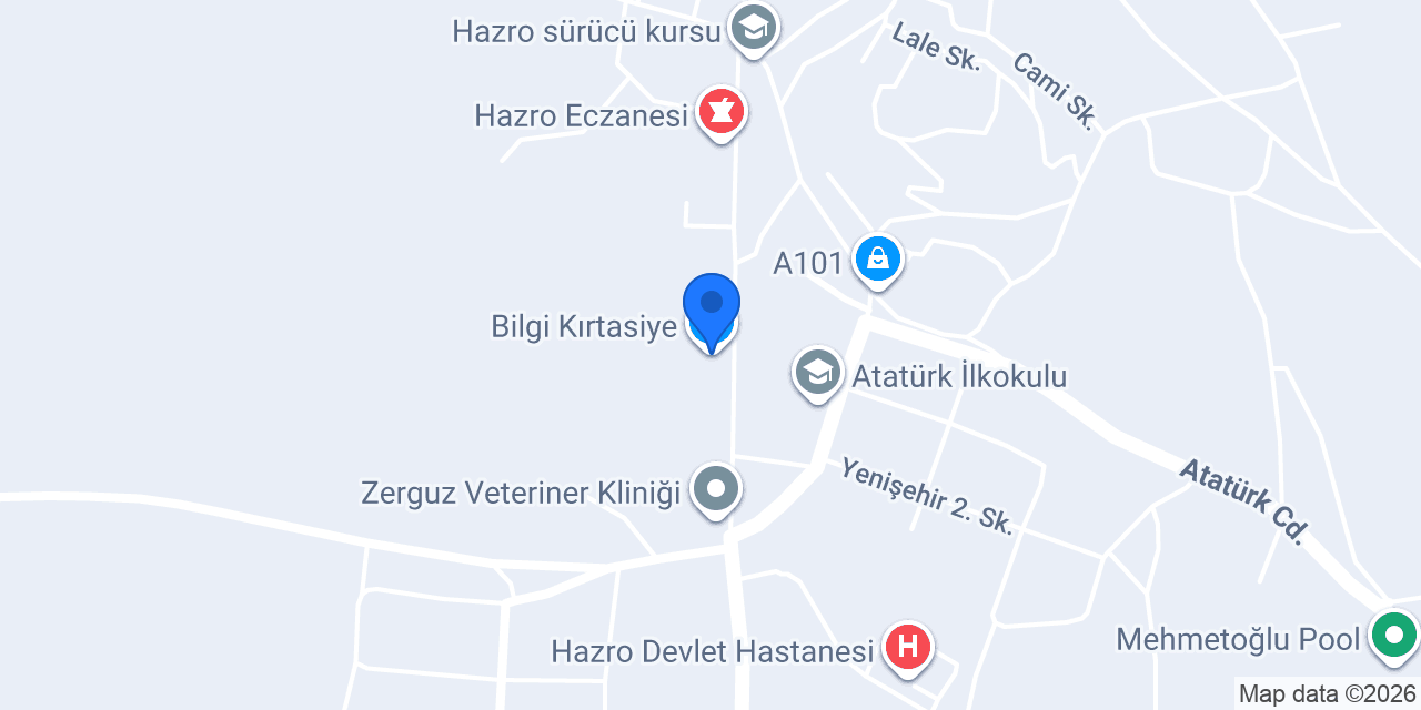 Bilgi Kırtasiye konumu