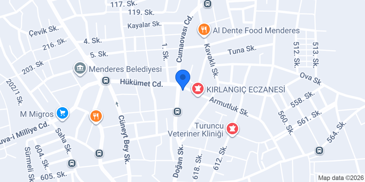 Ptt Menderes konumu