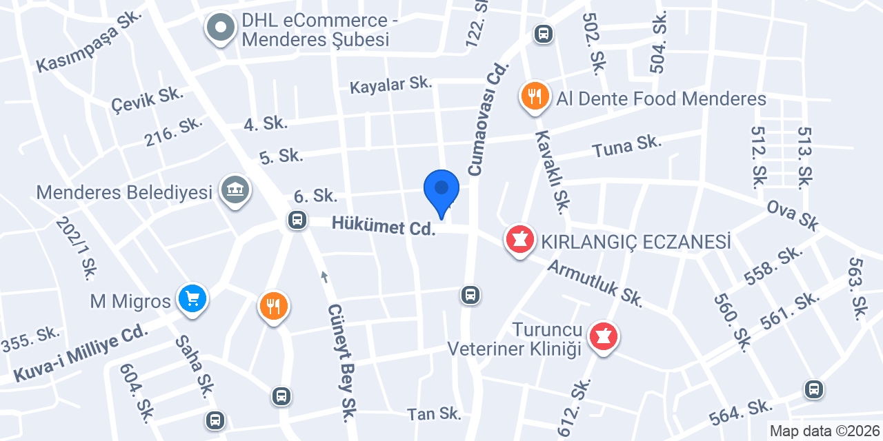 Klas Erkek Kuaförü konumu