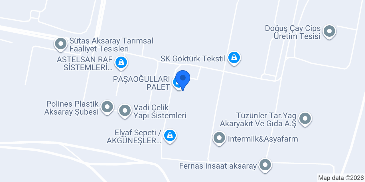 PAŞAOĞULLARI PALET konumu