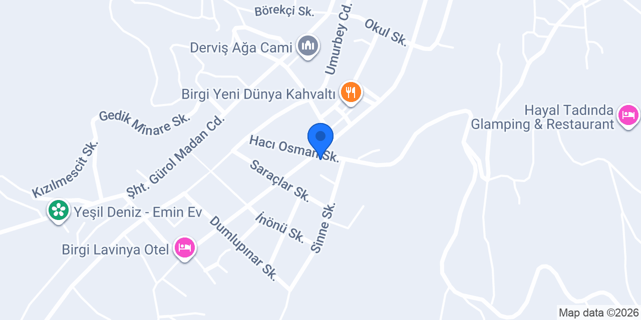 Birgi Katmer Pide ve Lahmacun Salonu konumu