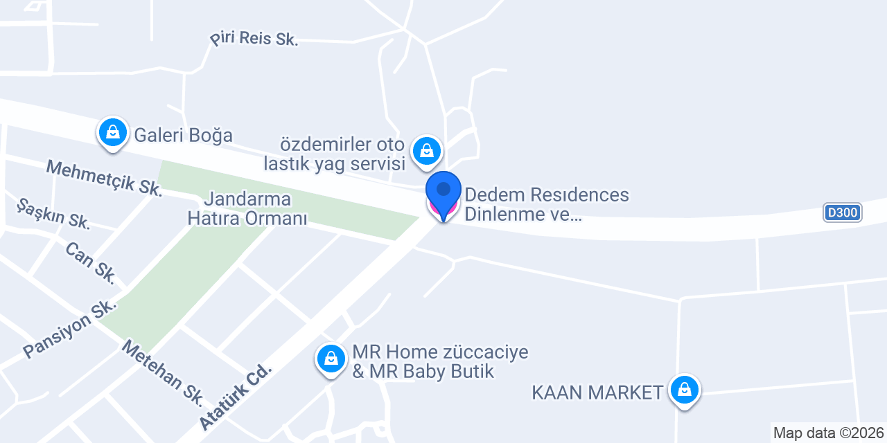 Dedem Resıdences Dinlenme ve Konaklama Tesisleri konumu