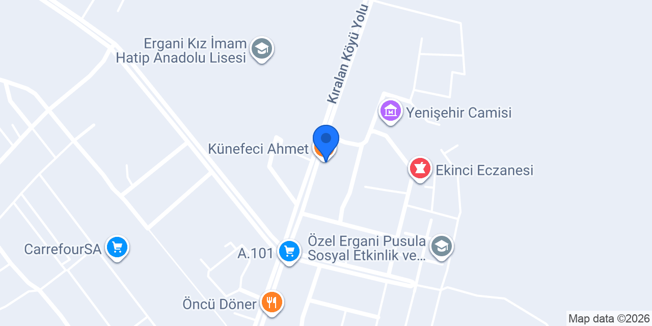 Künefeci Ahmet konumu