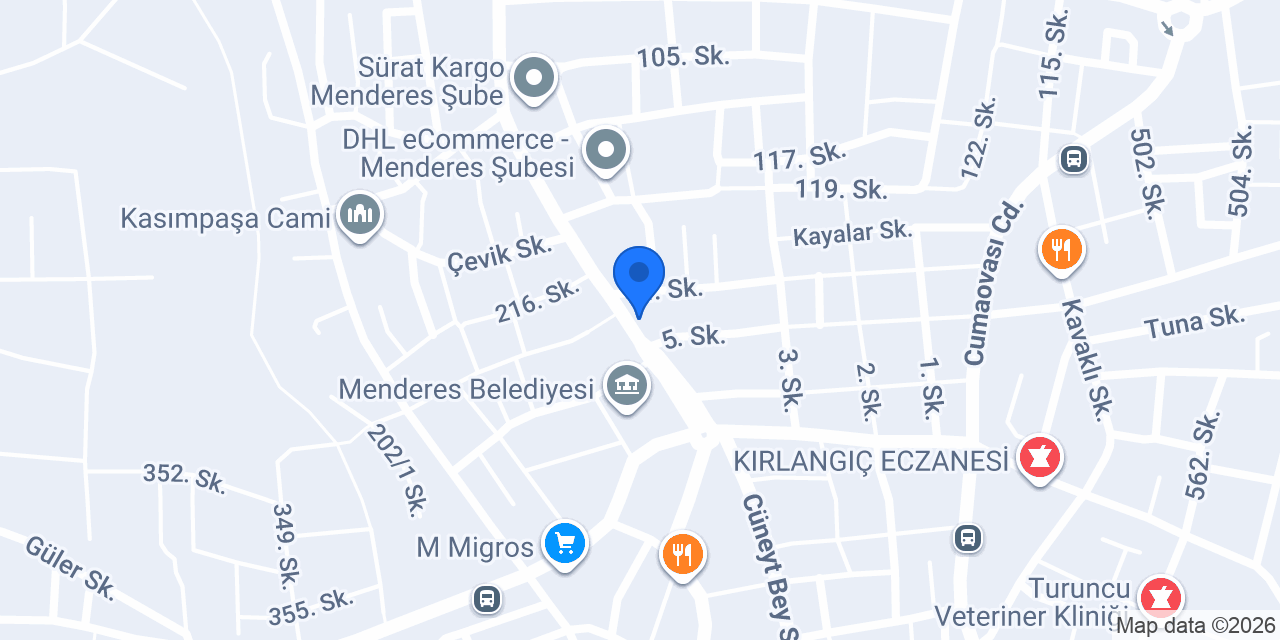 Menderes Tavukçuluk konumu