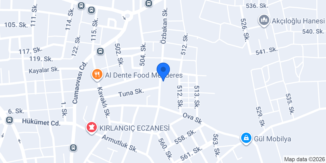 Polat Elektrik Menderes konumu